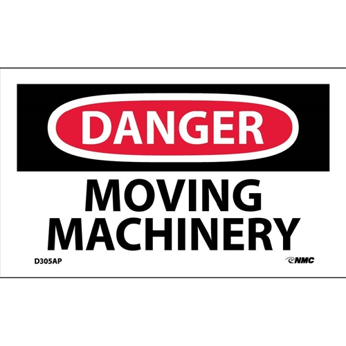 Danger Moving Machinery Label (D305AP)