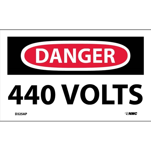 Danger 440 Volts Label (D325AP)