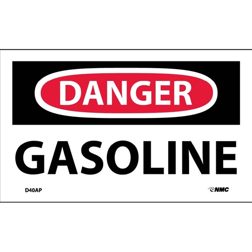 Danger Gasoline Label (D40AP)