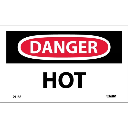 Danger Hot Label (D51AP)