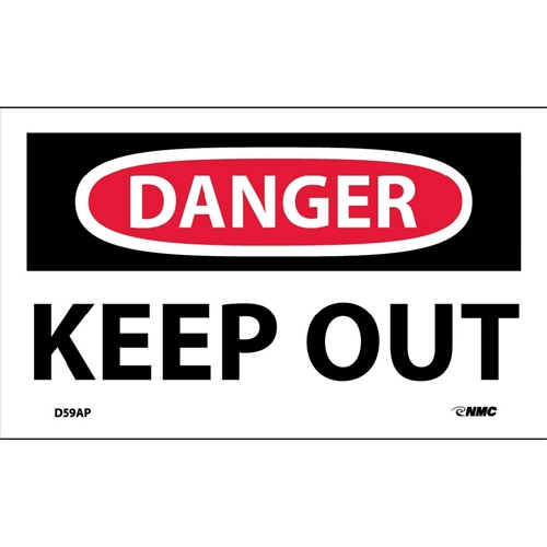 Danger Keep Out Label (D59AP)