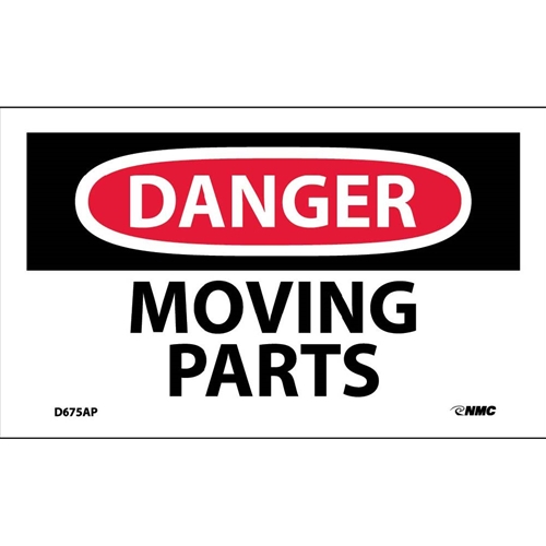 Danger Moving Parts Label (D675AP)