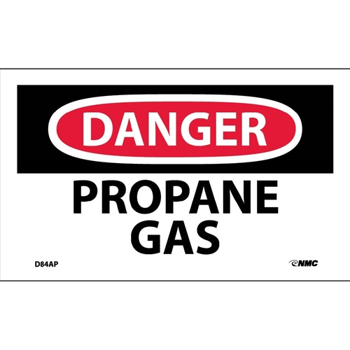 Danger Propane Gas Label (D84AP)