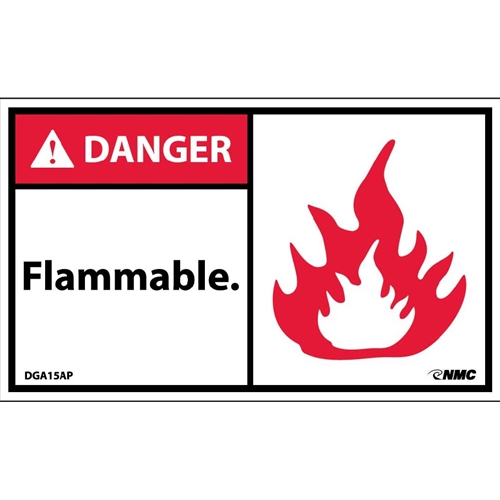 Danger Flammable Label (DGA15AP)