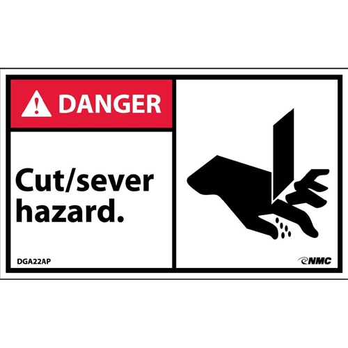 Danger Cut/Sever Hazard Label (DGA22AP)