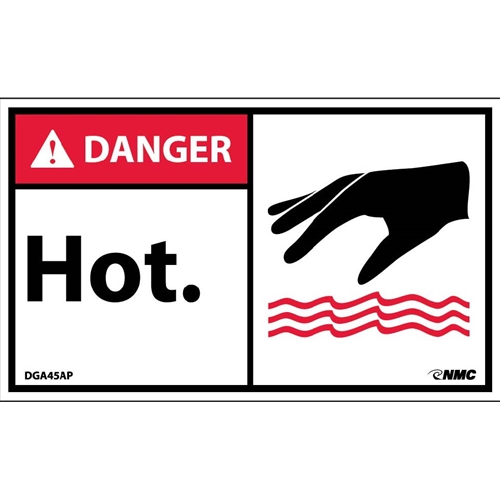 Danger Hot Label (DGA45AP)