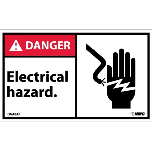 Danger Electrical Hazard Label (DGA8AP)