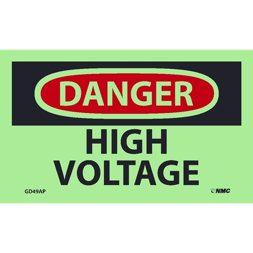 Danger High Voltage Label (GD49AP)