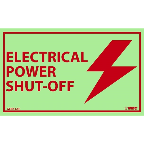 Electrical Power Shut-Off Label (GEPA1AP)