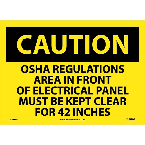 Caution Electrical Hazard Sign (C569PB)