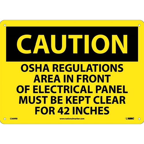 Caution Electrical Hazard Sign (C569RB)
