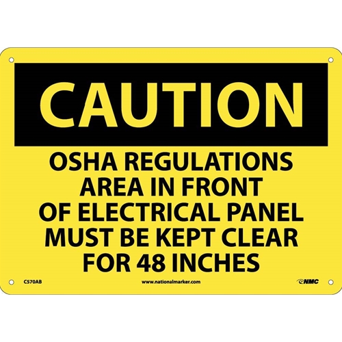 Caution Electrical Hazard Sign (C570AB)