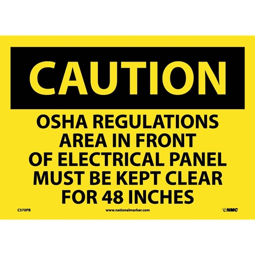 Caution Electrical Hazard Sign (C570PB)