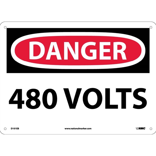 Danger 440 Volts Sign (D101EB)