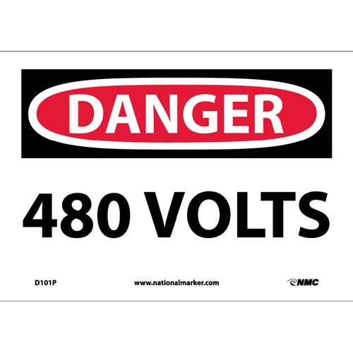 Danger 440 Volts Sign (D101P)