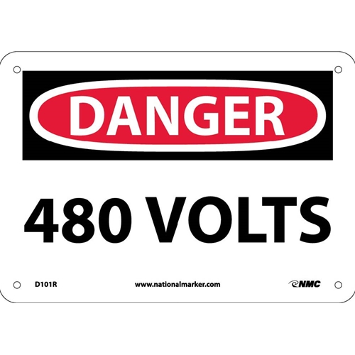 Danger 440 Volts Sign (D101R)