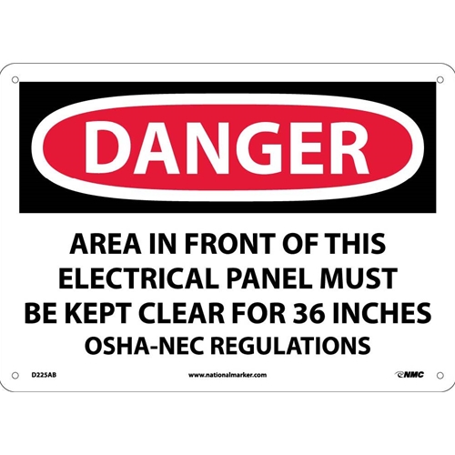 Danger Electrical Hazard Sign (D225AB)