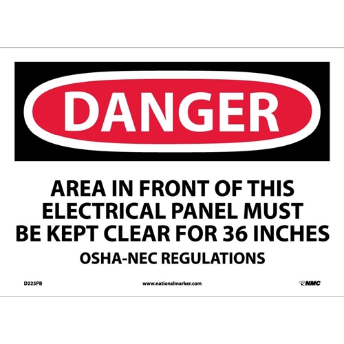 Danger Electrical Hazard Sign (D225PB)