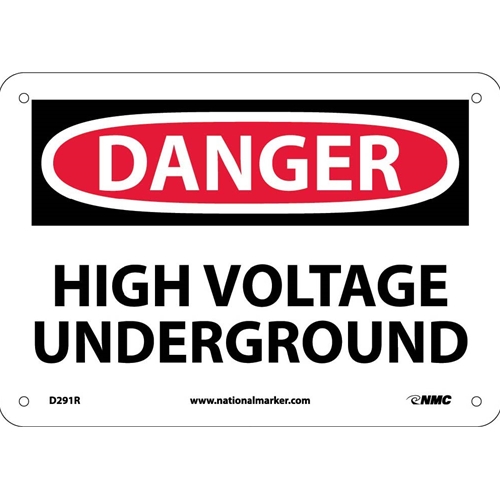 Danger High Voltage Underground Sign (D291R)