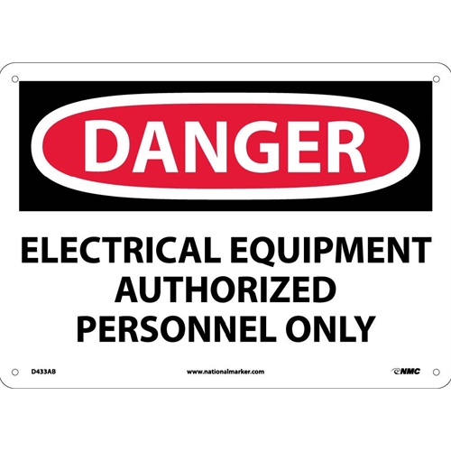 Danger Electrical Equipment Sign (D433AB)