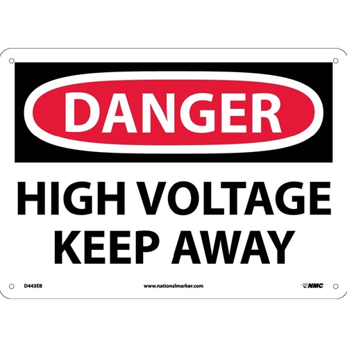 Danger High Voltage Keep Away Sign (D443EB)