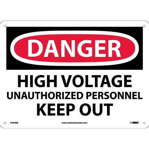 Danger High Voltage Sign (D444EB)