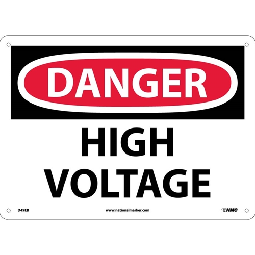 Danger High Voltage Sign (D49EB)