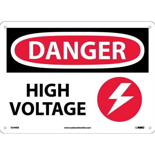 Danger High Voltage Sign (D549EB)