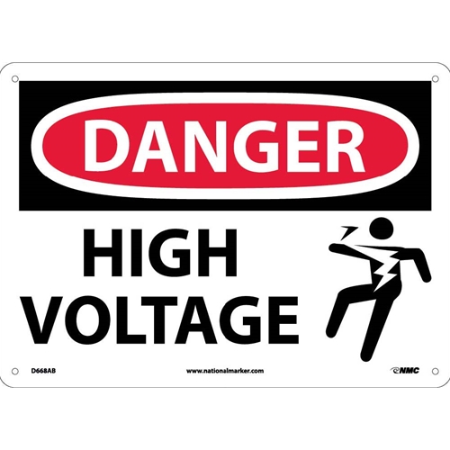 Danger High Voltage Sign (D668AB)
