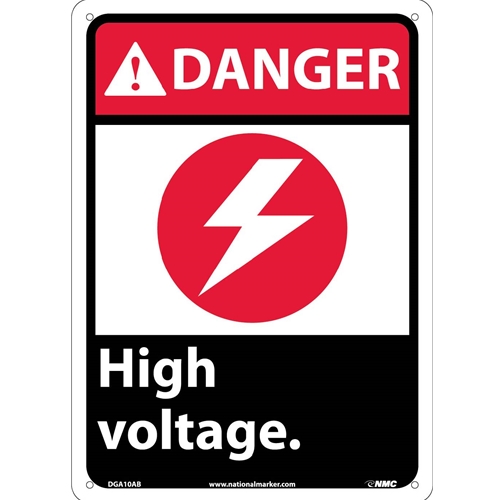 Danger High Voltage Sign (DGA10AB)