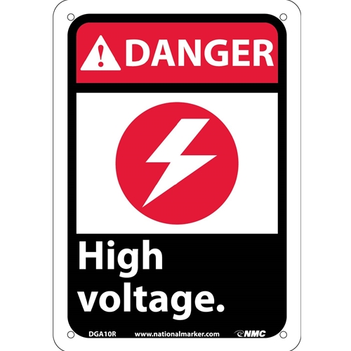Danger High Voltage Sign (DGA10R)
