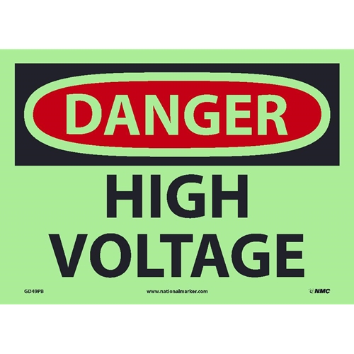 Danger High Voltage Sign (GD49PB)