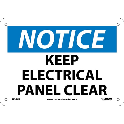 Notice Keep Electrical Panel Clear (N164R)