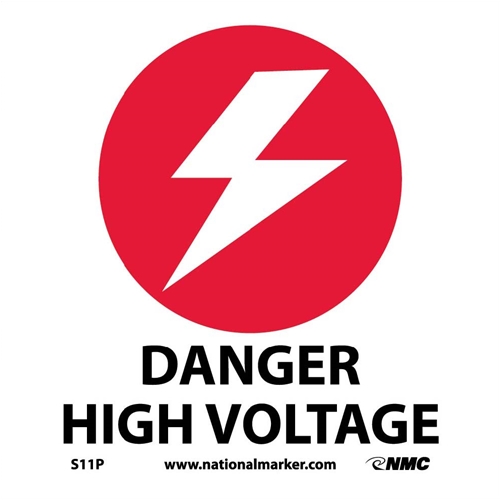 Danger High Voltage Sign (S11P)