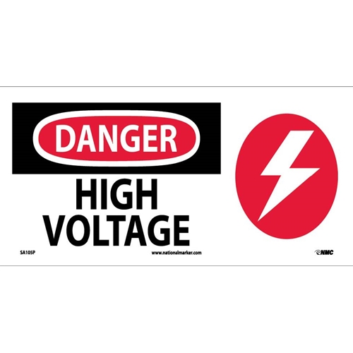 Danger High Voltage Sign (SA105P)