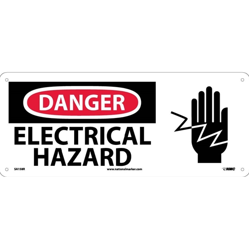 Danger Electrical Hazard Sign (SA158R)