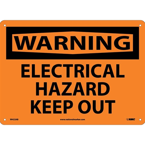 Warning Electrical Hazard Keep Out Sign (W422AB)