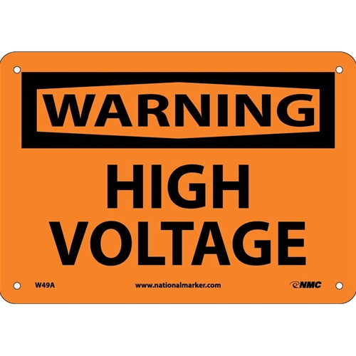 Warning High Voltage Sign (W49A)