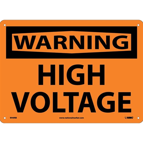 Warning High Voltage Sign (W49RB)