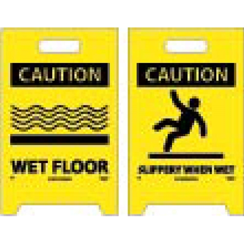 Caution Wet Floor Double-Sided Floor Sign (FS1)