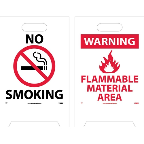 No Smoking Double-Sided Floor Sign (FS7)