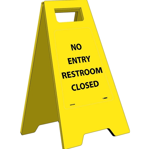 No Entry Restrooms Closed Heavy Duty Floor Stand (HDFS206)