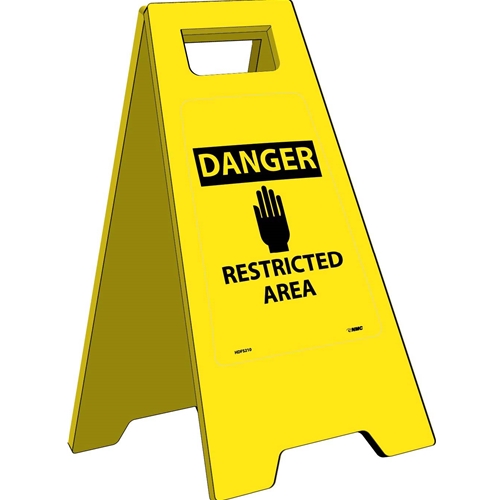 Danger Restricted Area Heavy Duty Floor Stand (HDFS210)