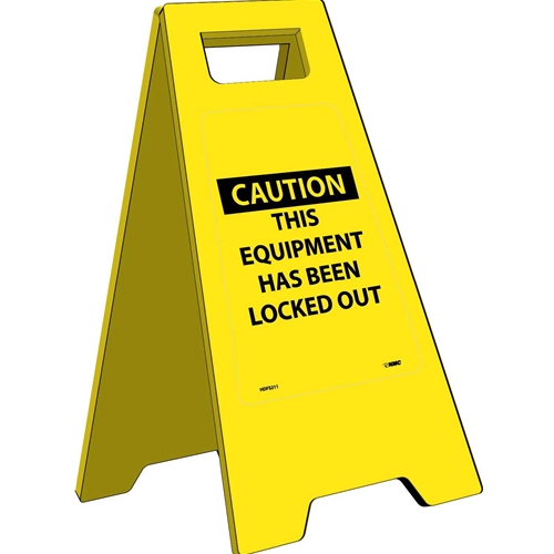Caution This Equipment Has Been Locked Out Heavy Duty Floor Stand (HDFS211)