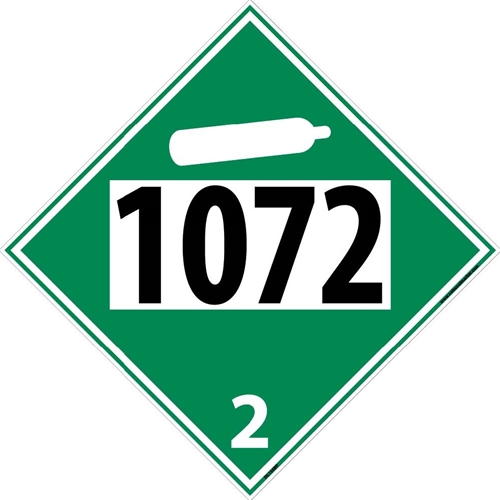 1072 2 Dot Placard Sign (DL136BP)