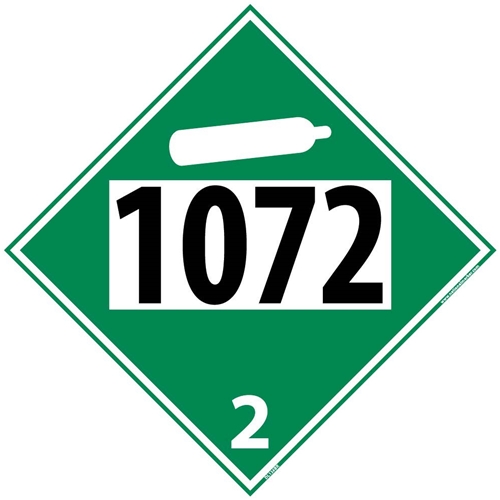 1072 2 Dot Placard Sign (DL136BR)