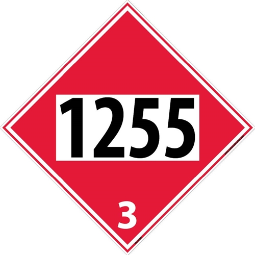 1255 3 Dot Placard Sign (DL137BP)
