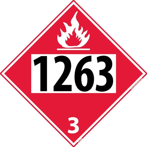 1263 3 Dot Placard Sign (DL138BR)