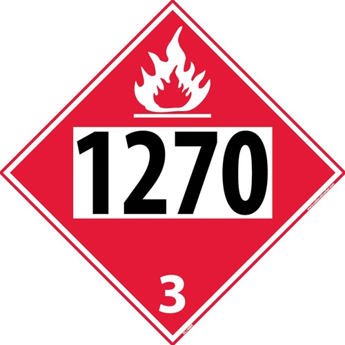 1270 3 Dot Placard Sign (DL140BR)