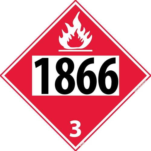 1866 3 Dot Placard Sign (DL142BR)